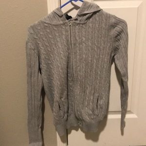 Knitted hoodie